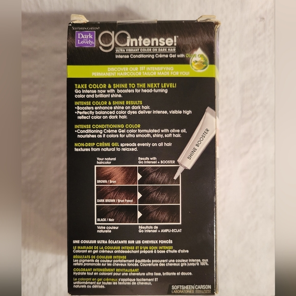 Dark and Lovely Go Intense Permanent Hair Color #1 Super Black, 3 boxes - Picture 2 of 7